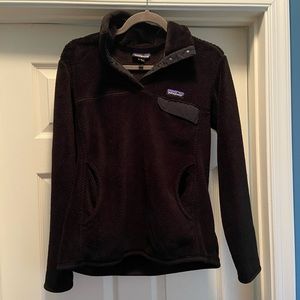 Patagonia Women's Re-Tool Snap-T® Fleece Pullover in black